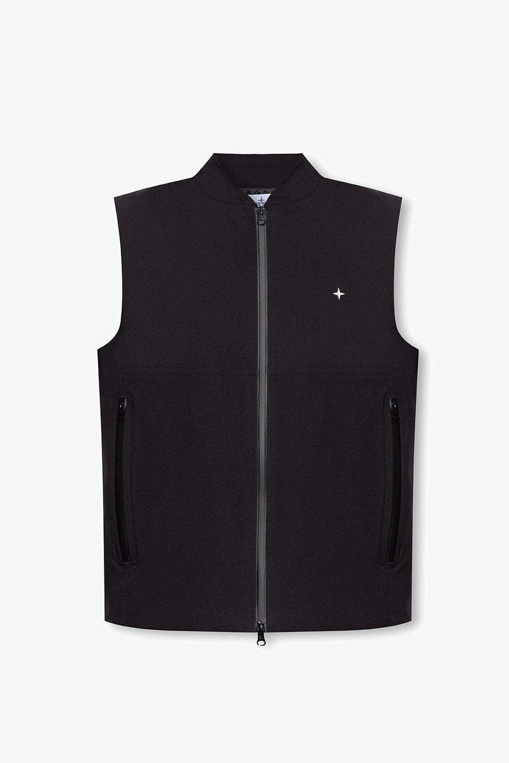 Black Vest with logo Stone Island - Vitkac Canada